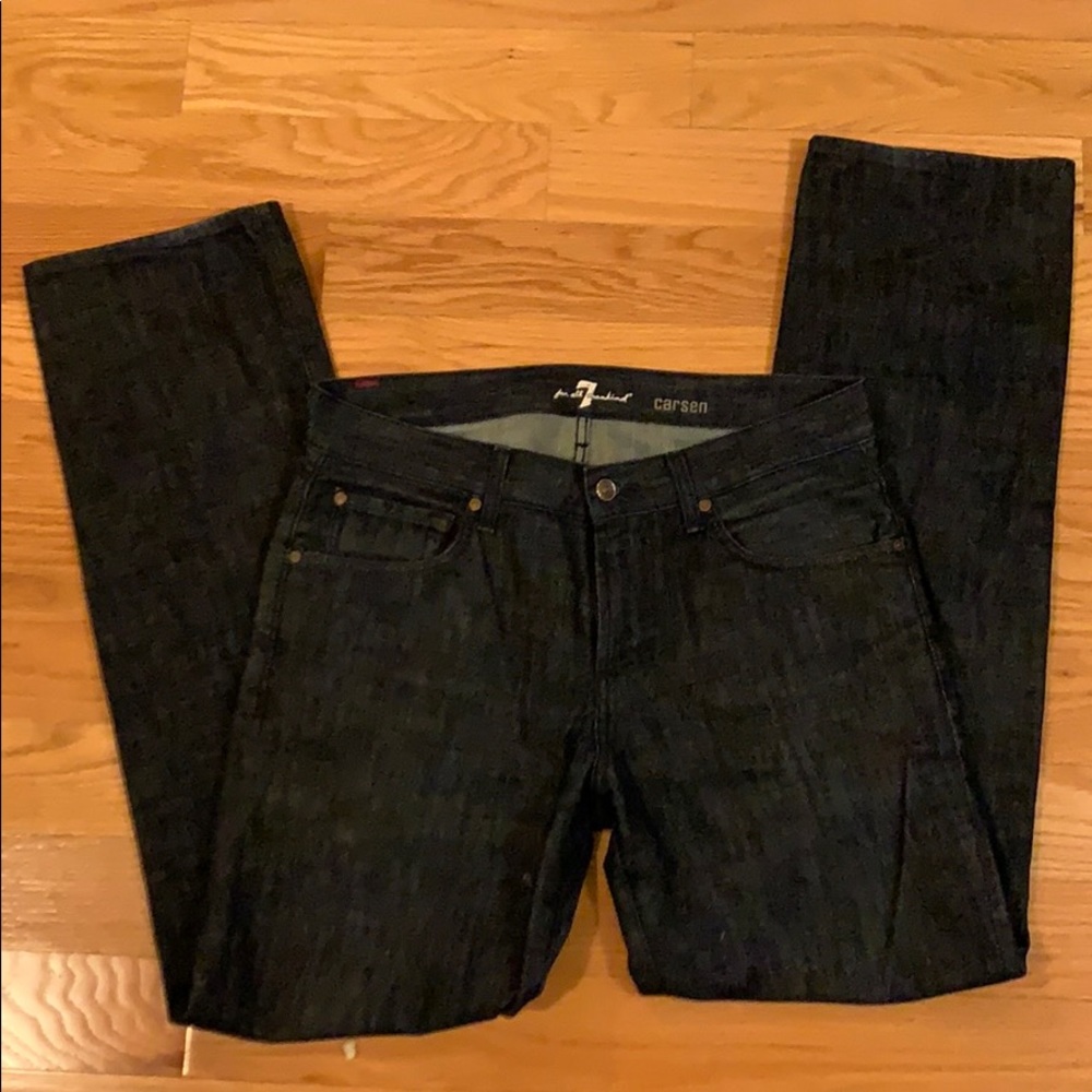 7 for all mankind dark wash Carson jeans
